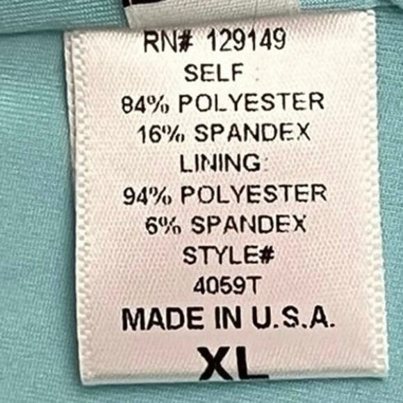 Dippin Daisy’s Swim Top Women’s Sz XL Blue(Crystal) Scuba Material Swimwear NWT - Picture 7 of 11